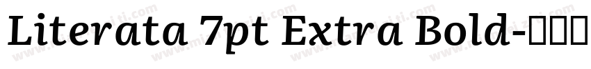 Literata 7pt Extra Bold字体转换